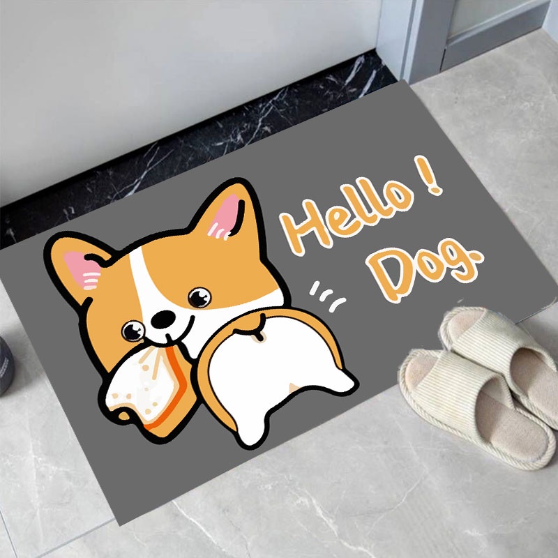 Thảm lau chân chống trượt kháng khuẩn, chống trơn nhà tắm nhà vệ sinh thấm hút nhanh (hình thật)