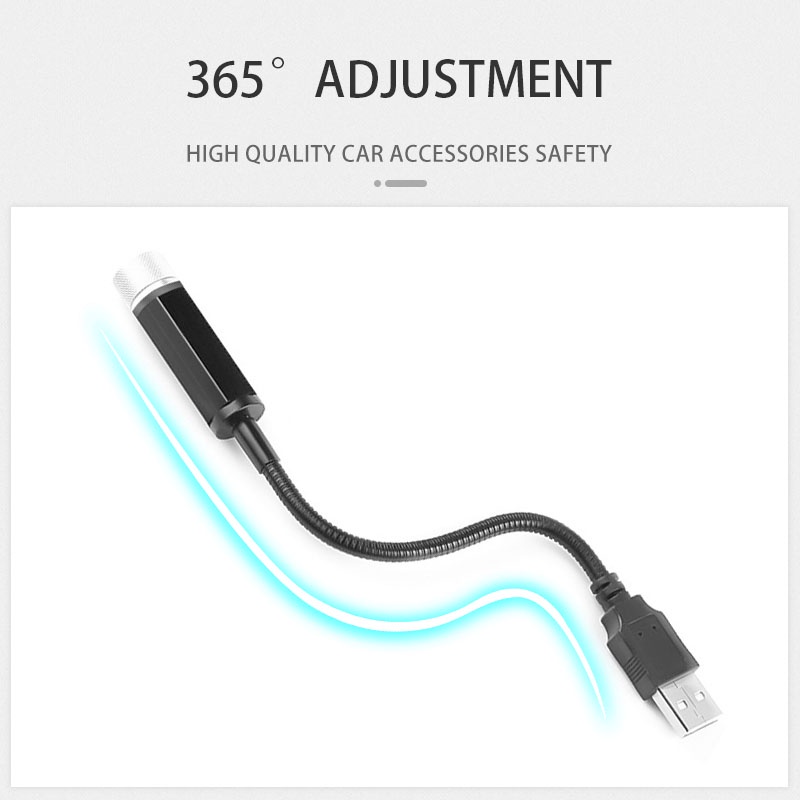 Đèn cảnh vệ màu tự động trên đường đua USB Ngôi sao Nội dung đèn ABS đêm