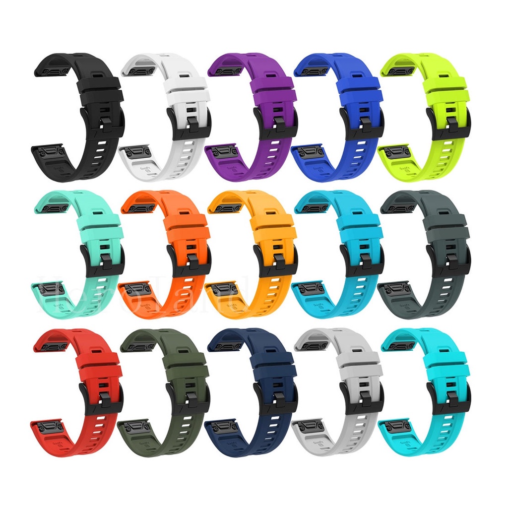 Dây Đeo Bằng Silicone 26mm Cho Garmin Fenix 7X 6X 6XPro 5X Easyfit Garmin Fenix 3 HR