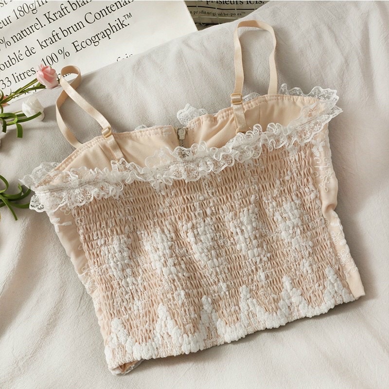 Áo bra ren khoá kéo hàng cao cấp