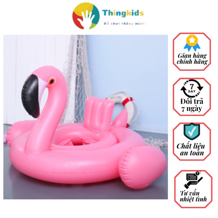 Phao bơi hình thú thiên nga trọng lượng tối đa 30kg - Thingkids