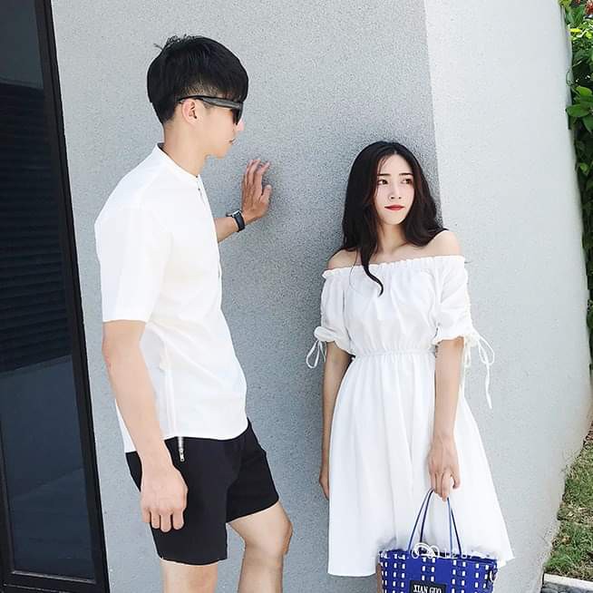 Áo Váy đôi dễ thương chụp ảnh đi biển E196