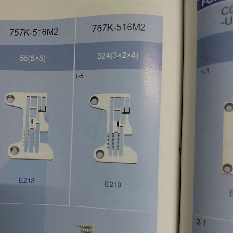 Mặt nguyệt dùng cho máy vắt sổ 6 chỉ E219