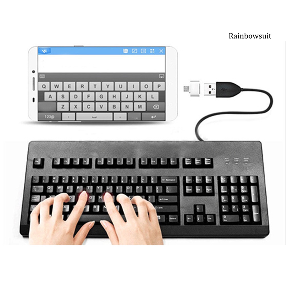 Set 2 Đầu Chuyển Đổi Micro USB Sang USB 2.0 OTG Cho Điện Thoại Android Tablet