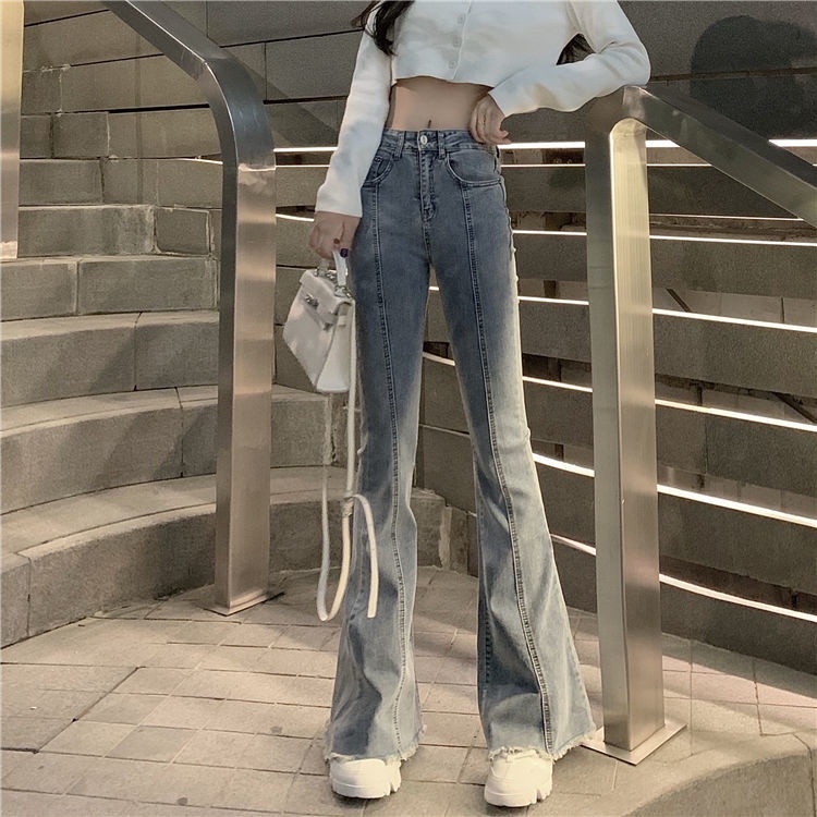 Vintage show thin high waist pants