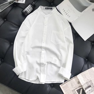 [Yeah1Shop]- Áo sơ mi cổ trụ (M,L,XL)