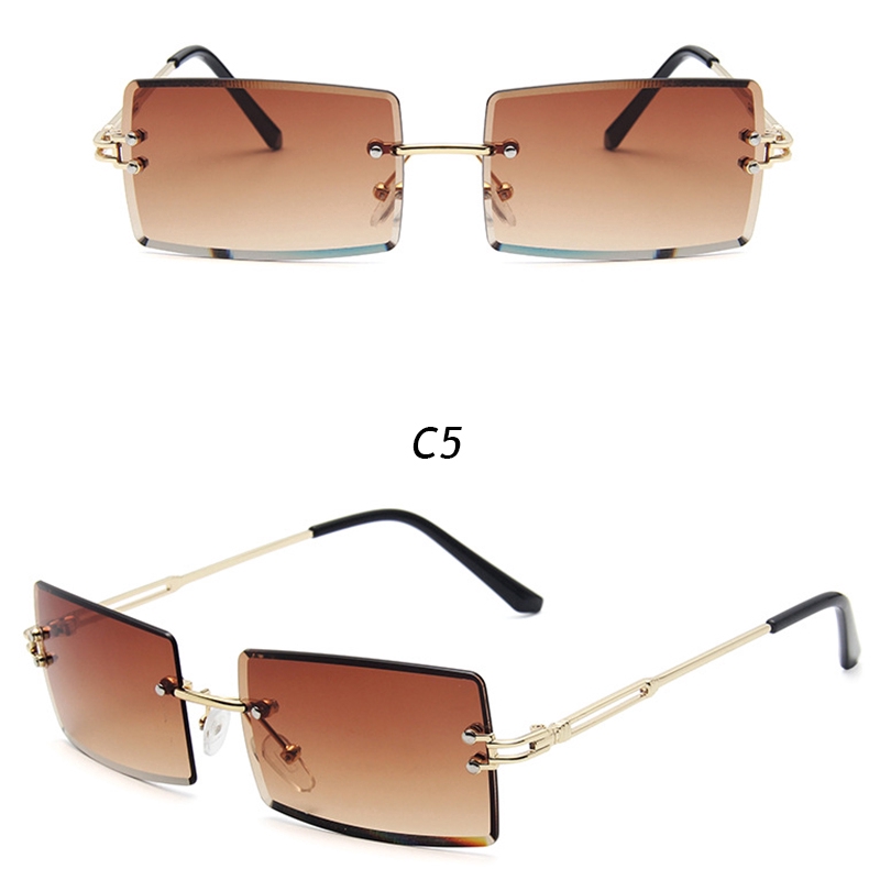 Kính Mát Gọng Vuông Chống Tia Uv Thời Trang Cho Nữ