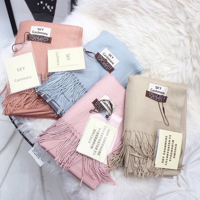 Khăn sky cashmere siêu đẹp