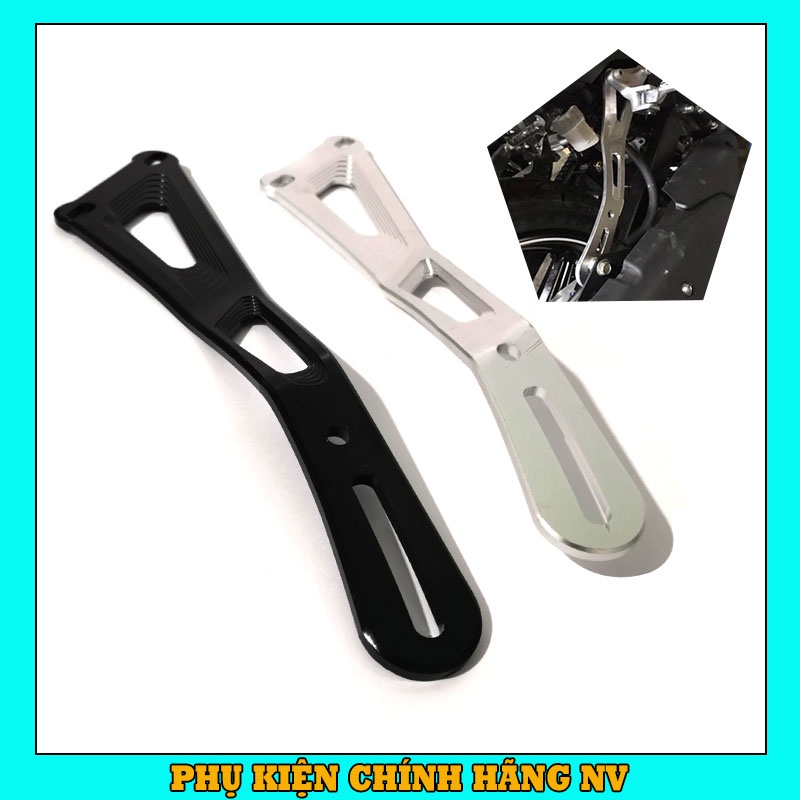 Pát treo pô cho xe Ex 150,  Ex 155 chất liệu nhôm CNC cứng cáp hoạ tiết đường gân 3D