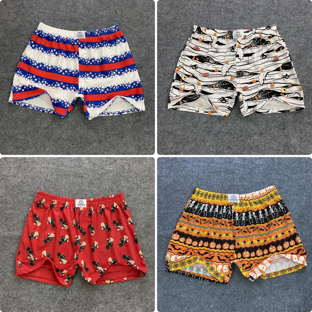 Quần đùi ngủ nam nữ thun cotton 40-90kg