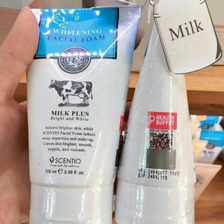 SỮA RỬA MẶT BEAUTY BUFFET SCENTIO WHITENING FACIAL FOAM MILK THÁI LAN
