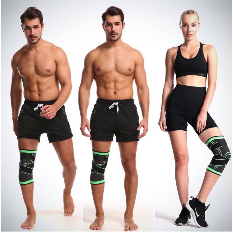 Bó gối dây quấn kép luyện tập thể thao bóng đá chạy bộ tập GYM chính hãng -Băng bảo vệ đầu gối, quấn gối dây