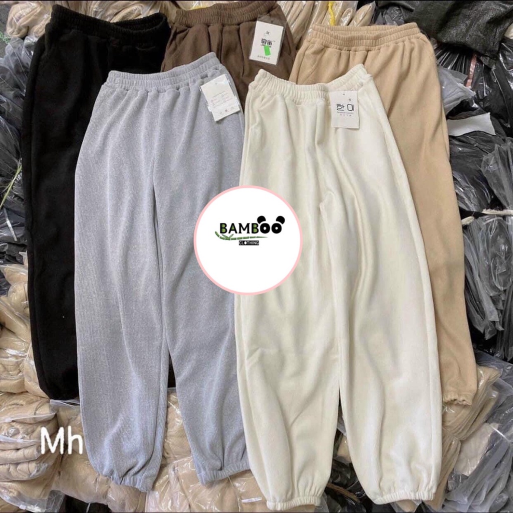 Quần Jogger Chất Nỉ QC Chất Dày Dặn Dáng Thụng Mặc Mùa Đông