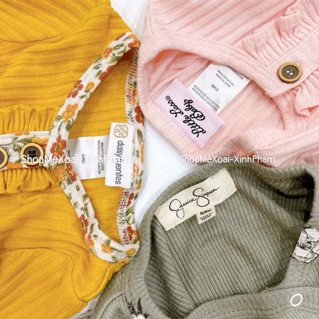 SIZE 3-6M(4-6kg) BODY CHIP CÁNH TIÊN, BÁNH BÈO DÀI TAY , MÀU SANG TÂY XUẤT DƯ CHO BÉ GÁI