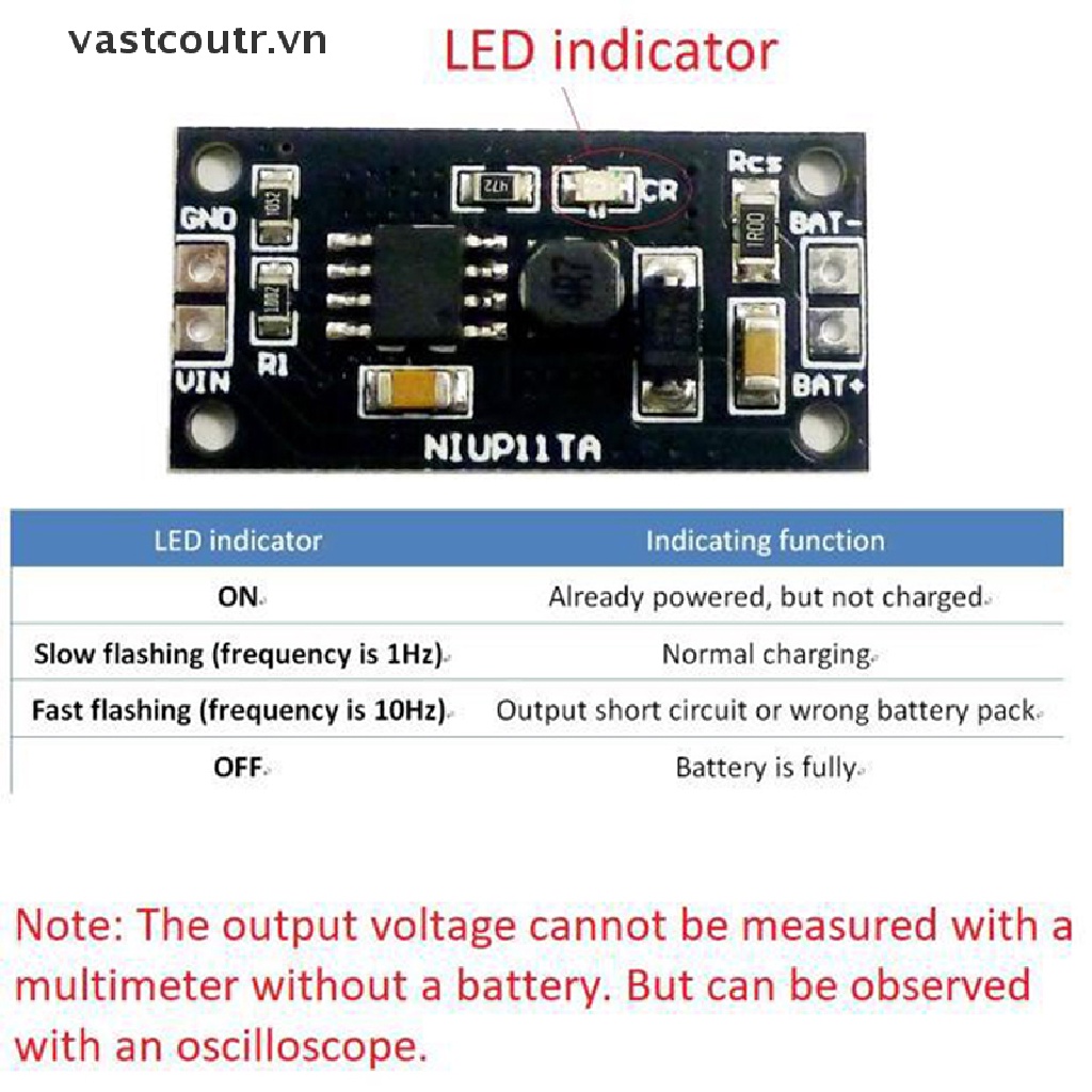 Bản Mạch Sạc Pin NiMH NiCd 1-8 Ô