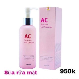 Chia sẻ:  Đã thích (51) Sữa Rửa Mặt AC Skinaz Sensitive Gel Cleanser Hàn Quốc