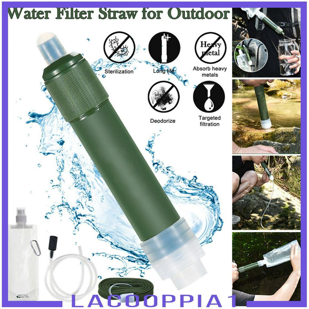 [Lacooppia1] Ống Hút Lọc Nước Sinh Tồn Ngoài Trời