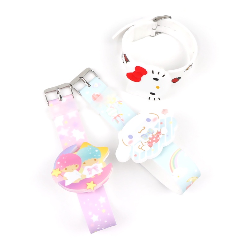 Đồng Hồ Điện Tử Hình Sanrio Kuromi Cinnamoroll Melody Đáng Yêu Cho Bé