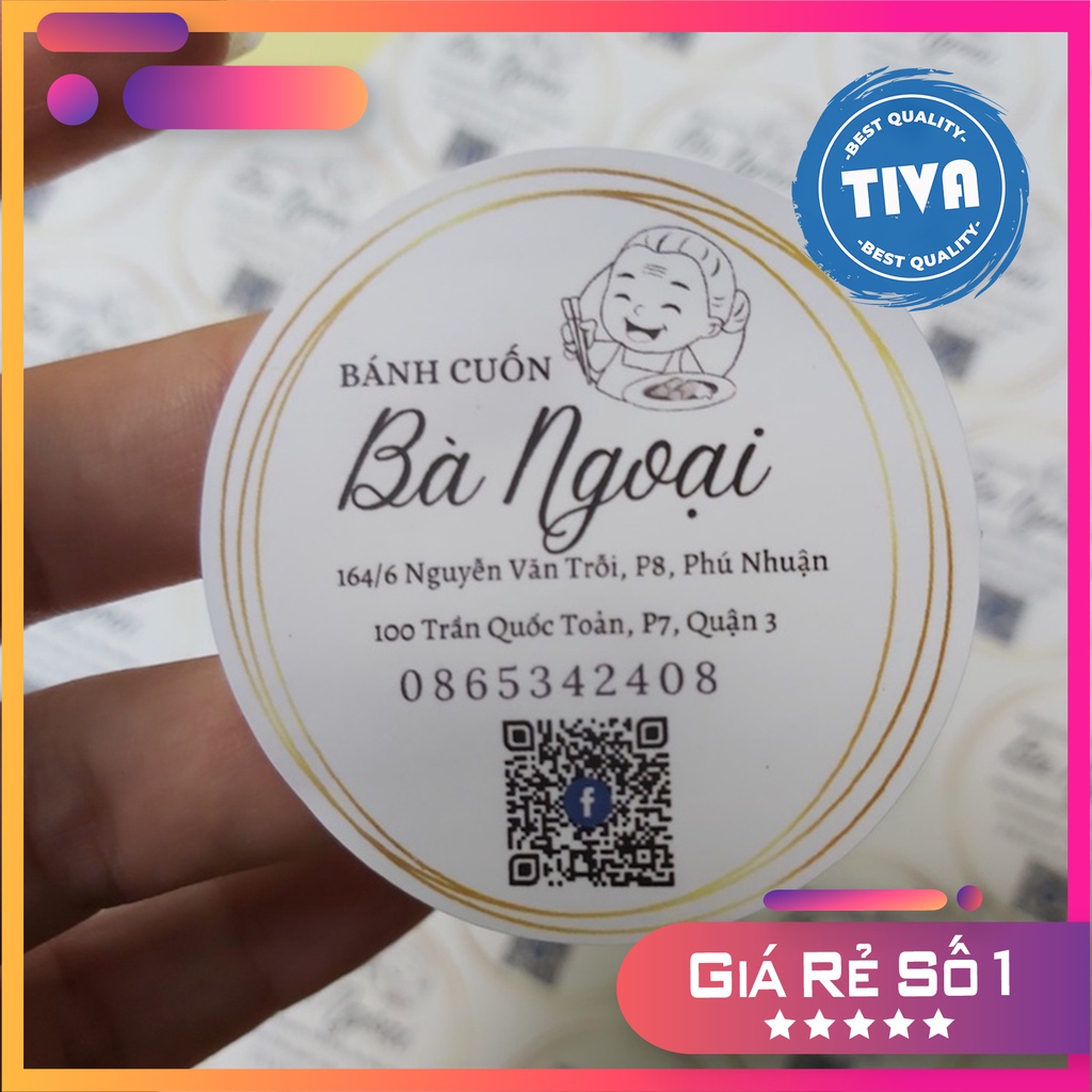 In Tem Nhãn - In Logo Decal Giấy - In Sticker A3 Giá Rẻ Chất Lượng | TIVA