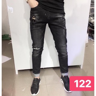 Quần Jean Nam Jean Rách Gối Phong cách Hàn 122