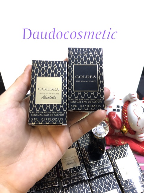 [ mini ] Nước hoa Bvlgari Goldea The Roman Night Sensual EDP/Absolute 5ml