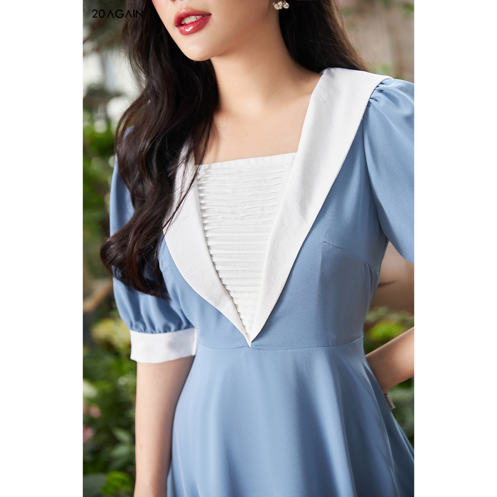 Đầm xòe xếp ly phối ngực 20Again DEA0999 | BigBuy360 - bigbuy360.vn