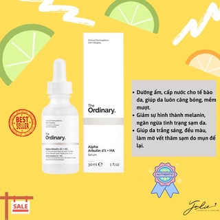 The Ordinary Serum - Tinh chất giảm thâm nám Alpha Arbutin 2% + HA