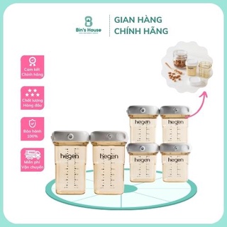Bình trữ sữa Hegen Fullbox/ tách lẻ 150ml, 240ml  chính hãng, hỗ trợ tách set bình bảo quản sữa, thức ăn cho bé