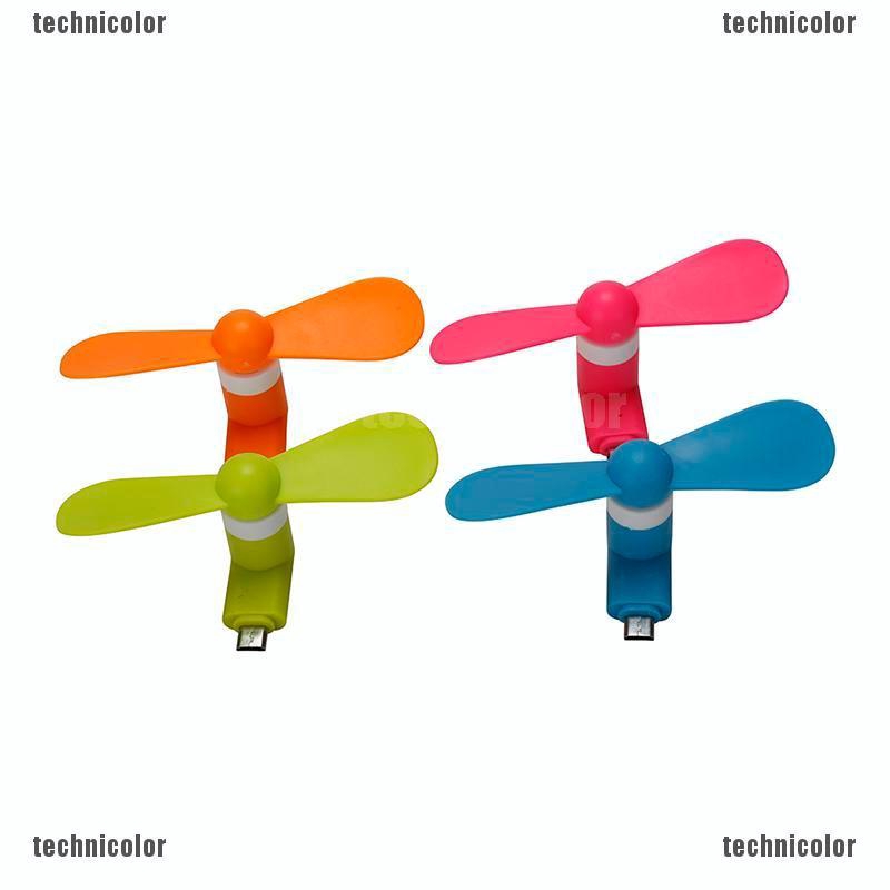 Quạt Mini Làm Mát Không Ồn Cho Điện Thoại Android