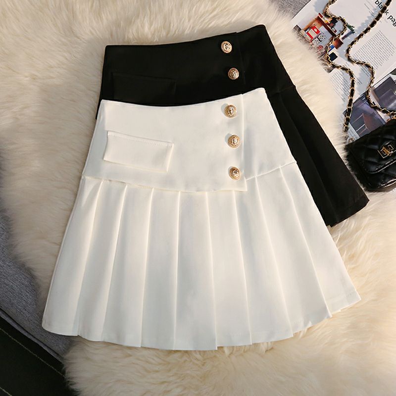 Chân Váy Xếp Ly 3 Cúc 🥰Chân Váy Xếp Ly Theo Phong Cách Hàn Quốc🥰