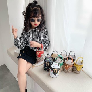 [TẶNG BUỘC TÓC SIÊU XINH CHO BÉ ] Túi LV, GUCCI Dáng Hộp Trụ Tròn Sang Chảnh Cho Bé Yêu