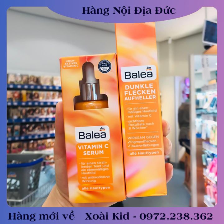 [auth] Kem sáng da, mờ thâm Balea Dunkle Flecken Aufheller 50ML -Nội địa Đức Đủ Bill [Hot]