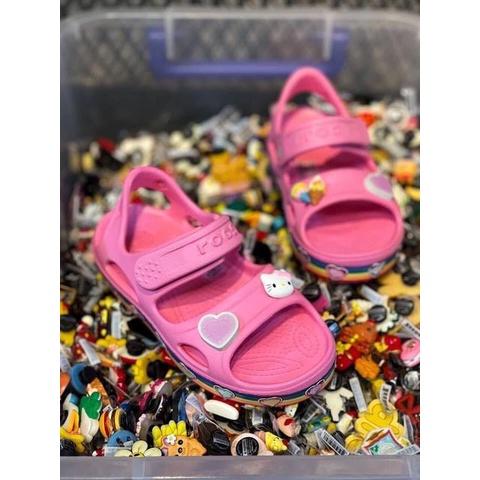 Giày Cross, Giày Nhựa Sandal Funclab Kid Chính Hãng Size 24 Đến 35 - Tặng 4 Jibbizt - Sấu Vui Vẻ