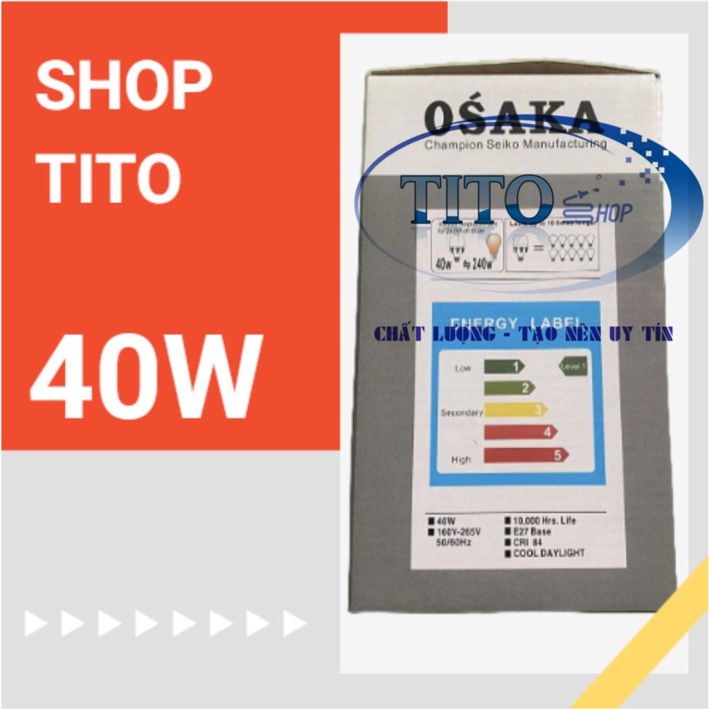 Bóng đèn LED BLUD , đèn trụ OSAKA công suất 40W bảo hành 12 tháng