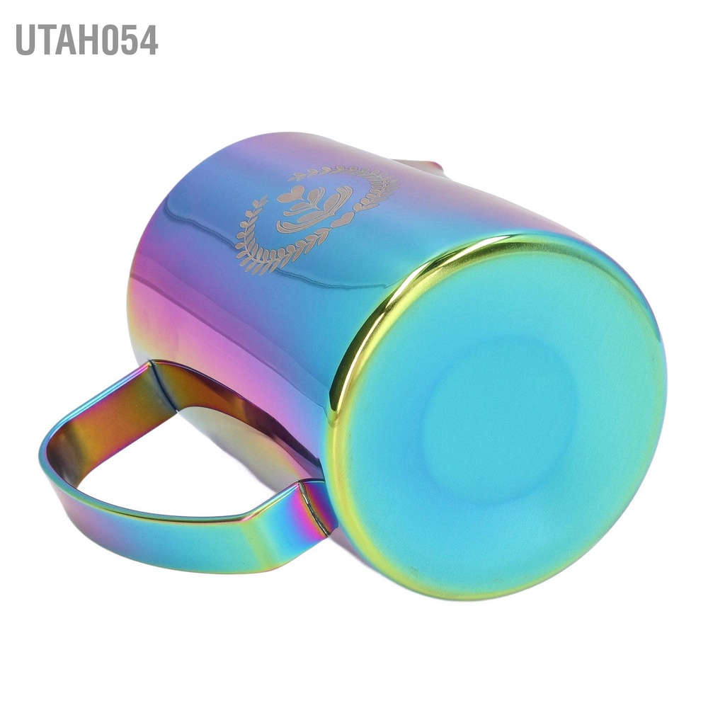 Utah054 Bình trữ đông sữa 600ml 304 Thép không gỉ Cấp thực phẩm Eagle Vòi đa năng Cốc làm lạnh cà phê