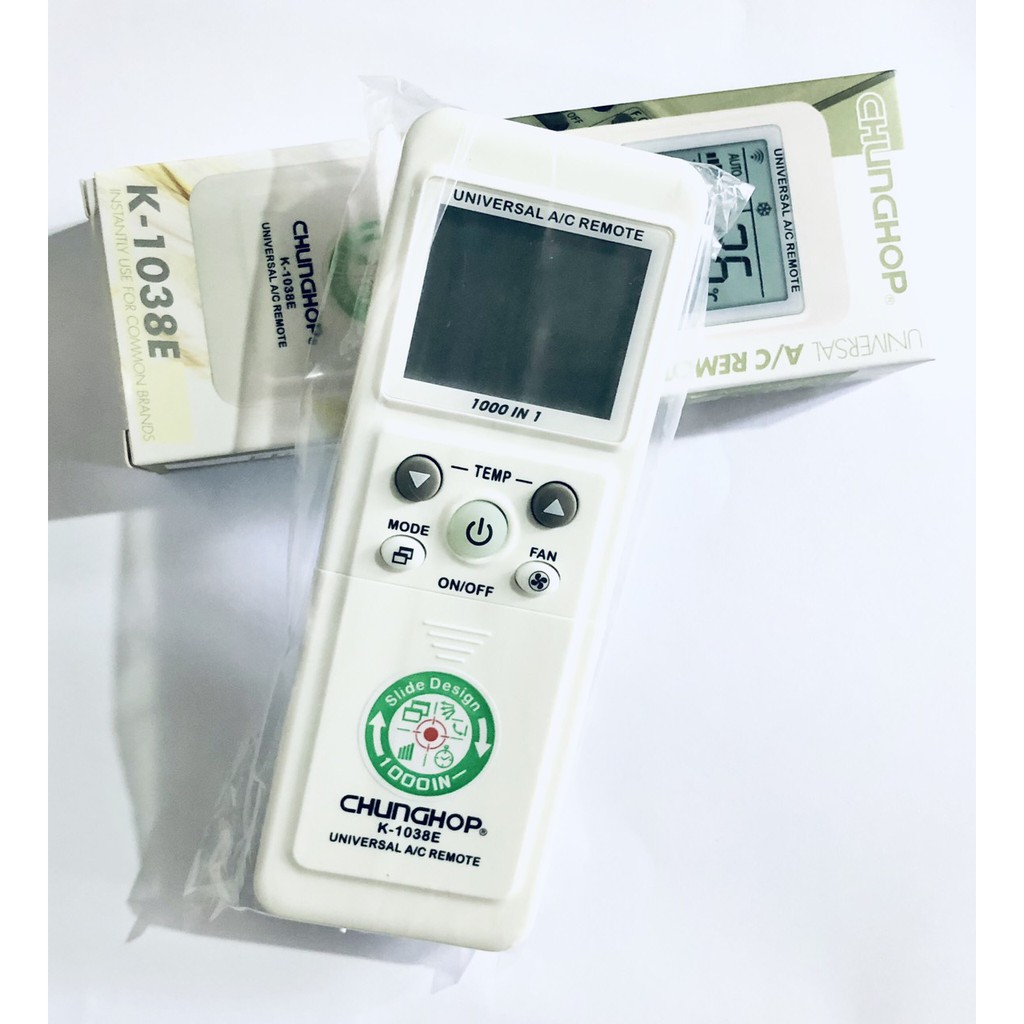 ĐIỀU KHIỂN ĐIỀU HÒA ĐA NĂNG CHUNGHOP K-1038E (HÀNG CHÍNH HÃNG)
