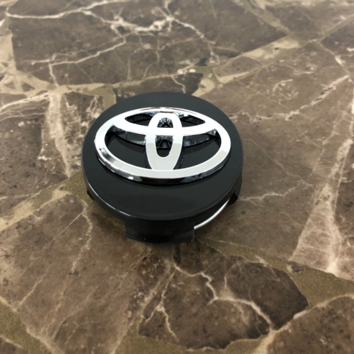 Biểu tượng logo Toyota chụp mâm, vành, bánh xe ô tô kích thước 62mm - 5 màu - Mã: TOYOTA62