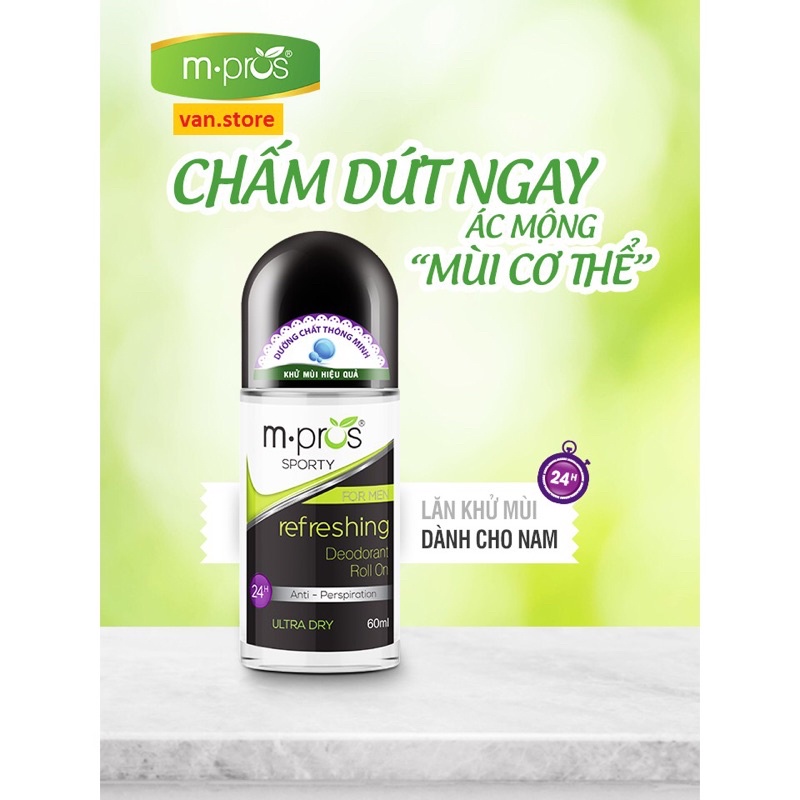 Lăn Khử Mùi M.Pros 60ml