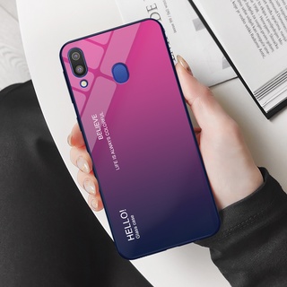 Ốp điện thoại Samsung Galaxy M20 - Gradient edition, chất liệu kính cường lực