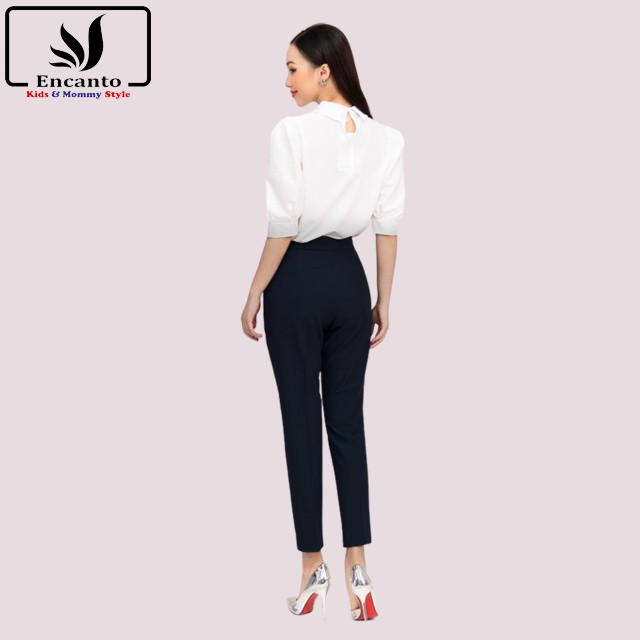 Quần tây nữ dáng baggy ống đứng vải cao cấp chống nhăn phù hợp đi làm đi học Encanto