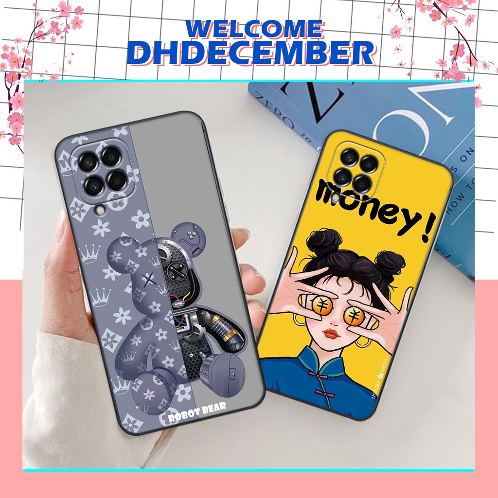 Ốp lưng Samsung Galaxy M33 5G / M53 5G / M62/ M63 in hình 3D lucky, gấu Beer xinh xắn