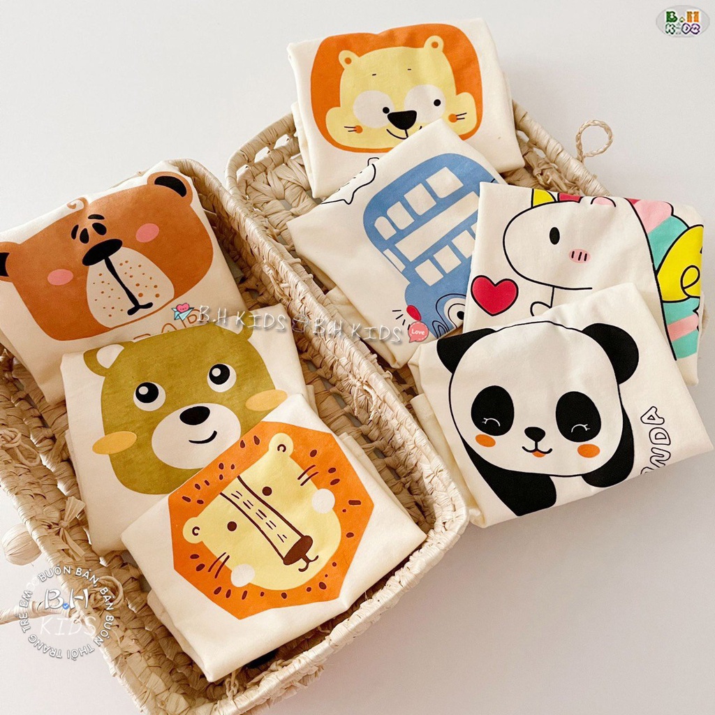 Bộ Cộc Tay Minky Mom Vải Thun Lạnh Nhiều Họa Tiết Cho Bé - Umee Kids
