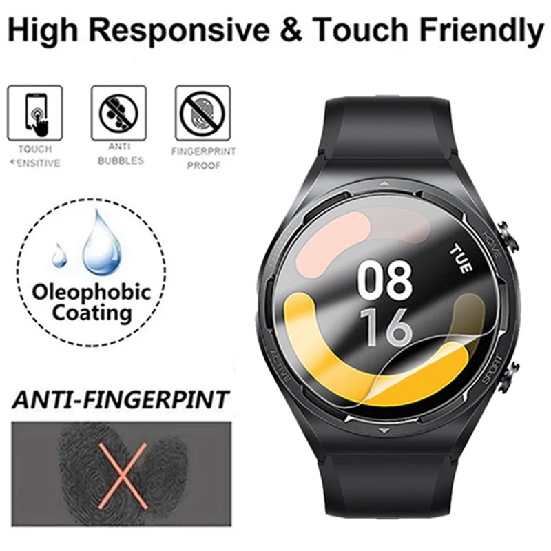 Kính Cường Lực Hydrogel TPU Mềm Chống Nổ Chống Trầy Bảo Vệ Màn Hình Đồng Hồ Thông Minh Xiaomi Watch S1 Active