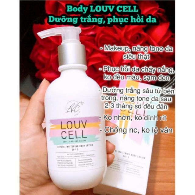 Kem dưỡng trắng body Louv Cell