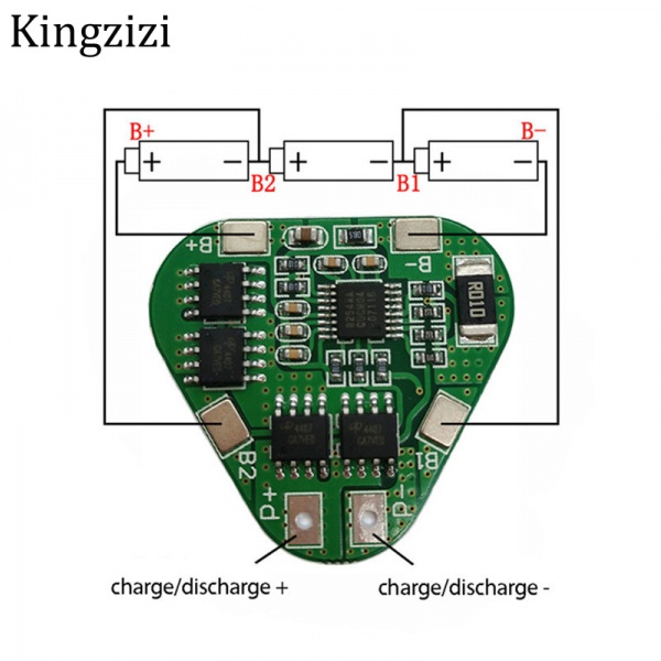 Bảng Mạch Bảo Vệ Pin Li-ion 18650 3S 8A 12v 11.1v 12.6V