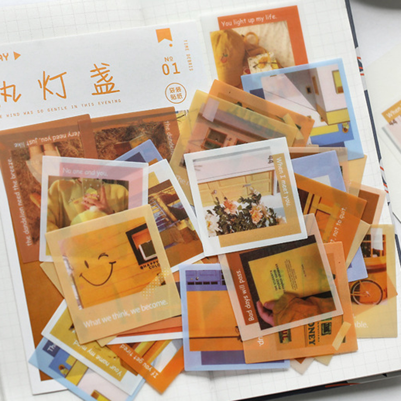 Set 40 Sticker Dán Trang Trí Phong Cách Cổ Điển Với 4 Mẫu Khác Nhau