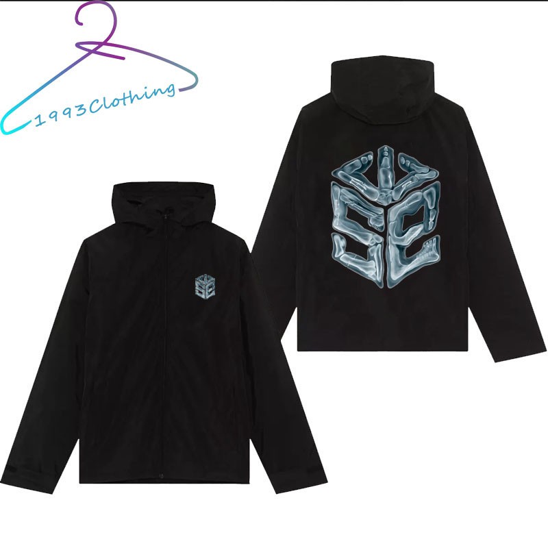 ÁO KHOÁC DÙ CÓ NÓN FORM RỘNG IN HÌNH SWE XƯƠNG,👚FREESHIP👚,LOCAL BRANDHÀNG VNXK 2 LỚP CHÓNG NẮNG,1993CLOTHING