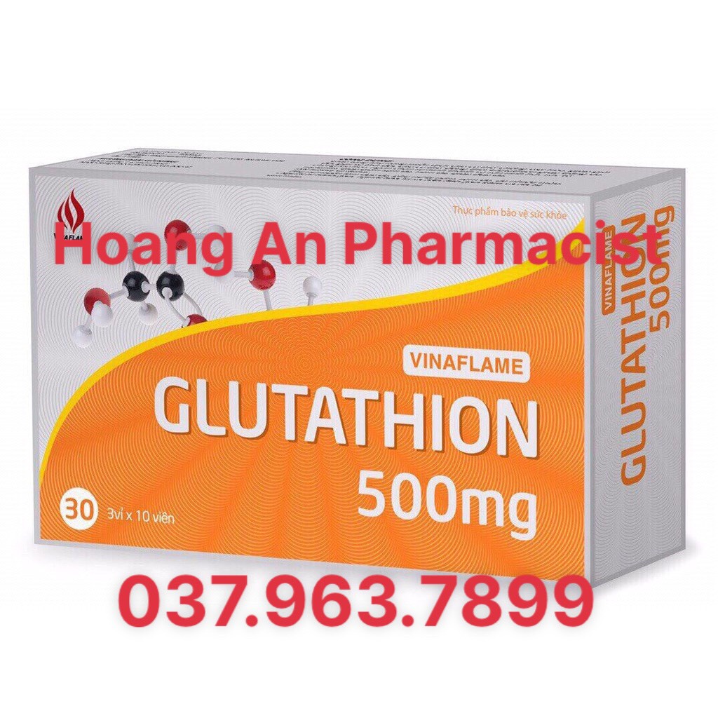 Viên uống trắng da GLUTATHION 500mg hàng VN chất lượng cao giá hợp lý