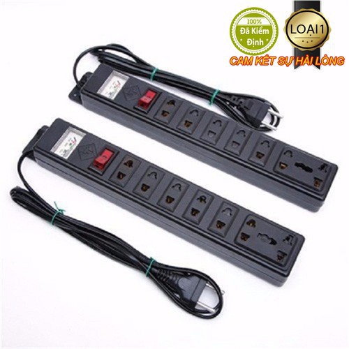 Ổ Cắm Điện Có Công Tắc 7 Phích Cắm.