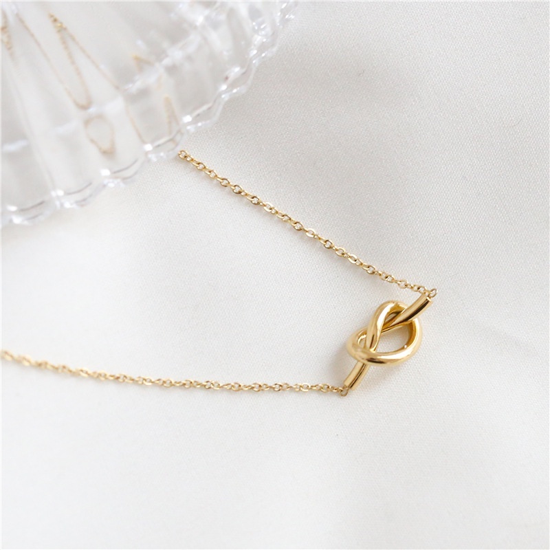 Dây chuyền titan basic mặt tròn xoắn, mạ vàng 14k  [  KHÔNG ĐEN GỈ ]   Her Accessories CT5